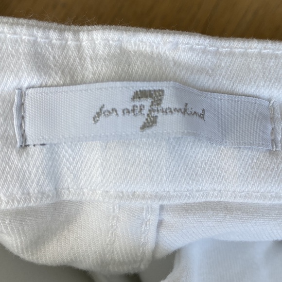 7 for all Mankind white embellished jeans - Picture 3 of 5